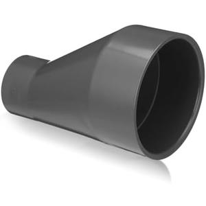 Pushglossy 4" X 2" PVC Pipe Fitting Schedule 40 Compatible with 429-E Series Eccentric Reducer Coupling Suitable for High-flow Capacity, Plumbing, Irrigation, Pool, Spa, Dark Grey