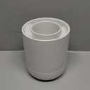 LE TAUCI Utensil Holder, 7.3"+5.4" Ceramic Kitchen Utensil Holder for Countertop, Large Cooking Utensil Crocks for Kitchen Counter Decor, Morden Utensil Organizer for Spatula, Set of 2, White