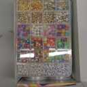 OCCALONG 6 Box Set Friendship Bracelet Making Kit - 13000 Pcs, DIY Jewelry Making Set - Includes Clay, Seed, Pony Beads, Charms, and String (Pastel Waves)