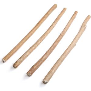 Novabright 4 Pcs 3 ft Driftwood Poles, Natural Drift Wood Decor for Home, Unique Hand-Picked Natural Wood Pole Crafts for Vases Macrame Wedding Venue Home Decor, Coastal Rustic Farmhouse Country