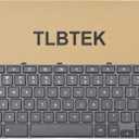 TLBTEK Keyboard Replacement Compatible with Dell Chromebook 11 3100, 3110, 3120, 5190 Series Laptop, USB, Black, 104 Keys