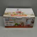 Sunfuny Cordless Food Processor, Mini Food Chopper Wireless with 5-Cup Glass Bowl, 6000mAh Battery USB-C Rechargeable Vegetable Chopper, Electric Meat Blender Garlic Grinder Kitchen Mixer (Rose Gold) (1.2L)