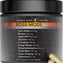 Boss Mode 10-in-1 Nootropic Cognitive Enhancement Supplement, Focus & Memory Booster, Featuring Lions Mane, Bacopa Monnieri, Alpha-GPC, Ginseng & More 120 Capsules (1 Pack)