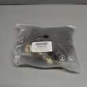 ZAFUL Women Strapless Bandeau Bikini Shell 2 Piece Swimwear Cheeky Solid Lace up Pom Bathing Suits M