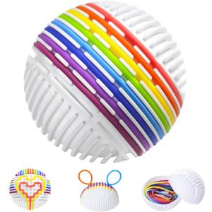 Mombella Fidget Toys for 36 Months+, Autism Sensory Toys for Kids Adults, 3D DIY Sensory Ball with Silicone Strings to Explore Open-Ended Play, Thinking, Calming, Reduce Stress, Anxiety, ADHD