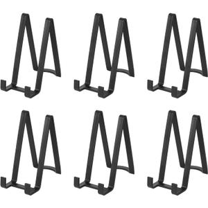 Plate Holder Easel Display Stands - 8-Inch Plastic Stand for Decorative Plates, Picture Frames, Cookbooks, Tabletop Art