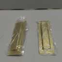 senharvest Pocket Door Handles and Edge Pull Brushed Brass, 6Inch Handles Hardware Latch, Recessed Finger Flush Pulls, for Closet, Sliding, Barn Door