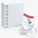 LuxeSkin 7 Color LED Red Light Therapy Facial Massager for Face and Neck, Electric Facial Tool for Skin Care with Vibration, Warm Mode & Travel Bag