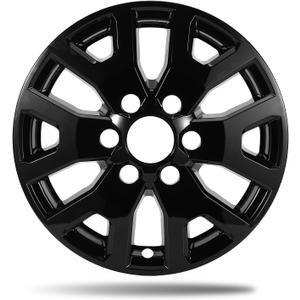 17 Inch Gloss Black Wheel Skins for 2024 2025 2026 Toyota Tacoma SR5, Fits OEM Alloy Wheel #42611-AK011, Snap-On ABS Wheel Covers 4-Pack