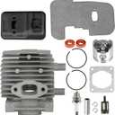 marddpair 34mm Cylinder Piston Kit Replacement for Stihl FS75 FS80 FS85 Trimmer 4137-140-0603, 4137 020 1202, 4137 020 1201