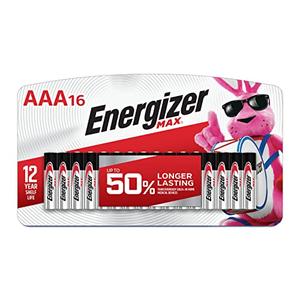 Energizer AAA Batteries, Max Triple A Alkaline, 16 Count, 12 Packs