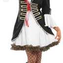 fun shack Pirate Costume Women, Buccaneer Outfit for Adults, Halloween Pirate Attire, Dress Up Party Costume (Medium, Black)