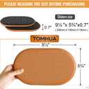 2 x Furniture Sliders for Hardwood Floors Felt-4 Pack 9-1/2" Oval Reusable Furniture Slider with Extra Thick Design - Heavy-Duty Furniture Movers - Felt Sliders Effortless Moving