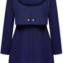 Abenstoc Women Rain Jacket Waterproof for Sports & Outdoor (US XL, Regular, Navy Blue)
