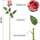 10pcs Artificial Rose Flowers Long Stem Fake Silk Roses for DIY Wedding Bouquet Table Centerpiece Home Decor (Rose Red)