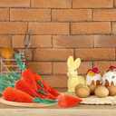 DoubleFill 12 Pcs Easter Carrot Decoration 10.6" 7.5" 3.5" Artificial Fake Carrots Tabletop Multisize Spring Easter Bunny Ornament for Basket Filler Hunting Party Tree Farmhouse Fireplace DIY(No Base)