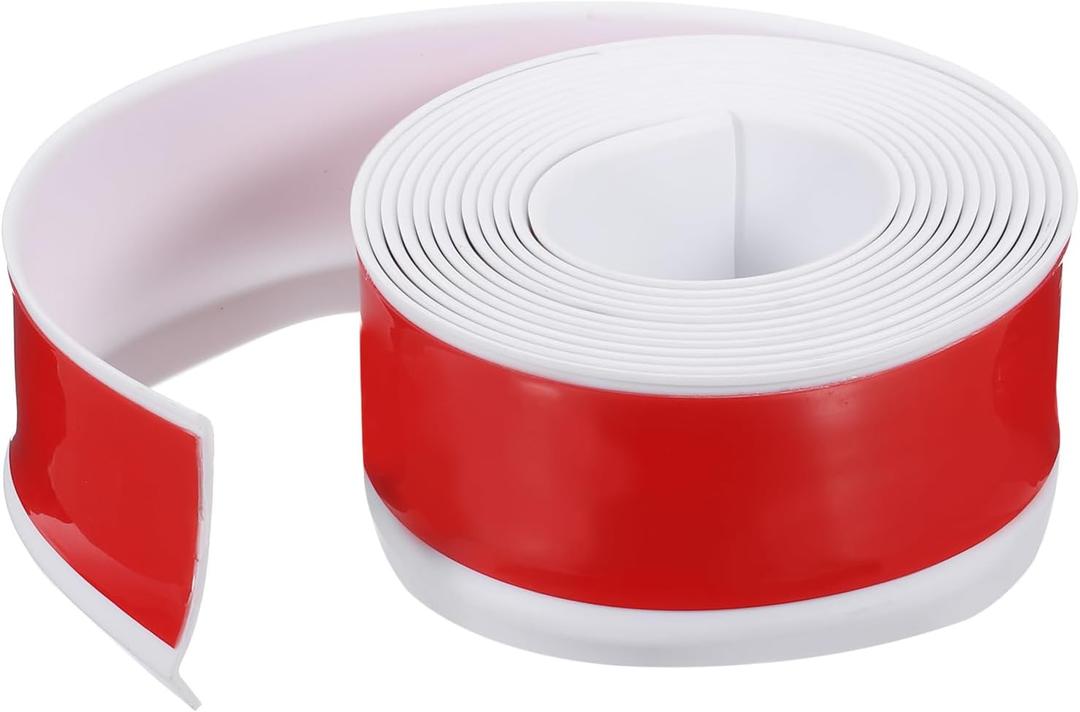 PATIKIL Peel and Stick Molding Trim for Walls, 10 Feet x 2 Inch Baseboard Trim Self Adhesive Wall Molding Trim Flexible PVC for Walls Home Protection Door Window Finishing Trim, White