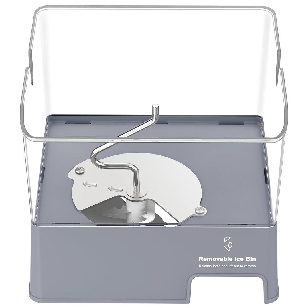 Upgraded W11129522 Refrigerator Ice Bucket Compatible with Whirlpool Ice Maker Tray Replacement W10564750 Whirlpool Removable Ice Bin Bucket Parts KRMF706ESS05 KRFF707ESS01 Ice Maker Replacement