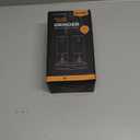 Electric Salt and Pepper Grinder Set - Valentines Day Kitchen Gifts for Him, Rechargeable with LED Lights, Stainless Steel Automatic Mill, Adjustable Coarseness, Large Capacity, Silver