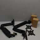 MOUNT PRO Dual Monitor Wall Mount for 13 to 32 Inch Computer Screens, Wall Monitor Arm for 2 Monitors, Each Holds Up to 19.8lbs, Full Motion Wall Monitor Mount with VESA 75x75/100x100 (Black)