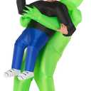 Morph Inflatable Alien Costume Adult, Alien Inflatable Costume Adult, Blow Up Alien Costume Adult, Alien Abduction Costume, Kidnapped By Alien Costume, Halloween Inflatable Costumes Adult Funny