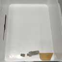 Maximun CPAP Bedside Organizer & Storage Box - Compatible With ResMed AirSense 11/10 Philips DreamStation, Sleep Apnea Machine Protector with Dual Hose Ports, Cable Management - White