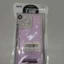 Owncase for iPhone 14 Pro Max Case Glitter, Crystal Diamonds Shiny Bling Sparkly Electroplated Edge Shockproof Soft TPU Bumper Phone Case for Women Girls, Purple