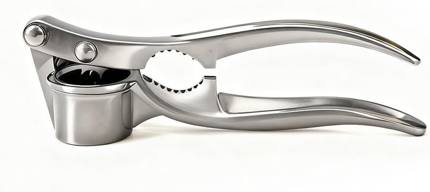 1 Pack Garlic Press, Lightweight-Duty Rust-Resistant Garlic Mincer & Crusher with Ergonomic Handle, Easy Squeeze, Easy Clean, Dishwasher Safe