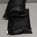 Siruiton Patio Heater Covers with Zipper & Air Vent - Waterproof, Dustproof, Wind-Resistant, UV/Snow-Resistant, 420D - Black (2 Pack, 87" Height x 33" Dome x 19" Base)