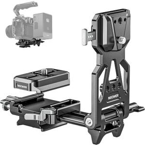 NEEWER Foldable V Mount Battery Plate with Arca Type Quick Release Camera Baseplate, Lightweight DSLR Camera Video Rig Compatible with SmallRig V Mount Battery Cage DJI RS4 RS3 Gimbal, PS015 PRO