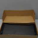 WOPITUES Floating Shelves with Wire Storage Basket, Bathroom Shelves Over Toilet with Protective Metal Guardrail, Wood Wall Shelves for Bathroom, Bedroom, Living Room, Toilet Paper-Black (15.7 inch)