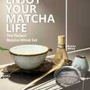 Taruzil Matcha Whisk Set with Matcha Bowl, Matcha Bamboo Whisk, Scoop, Sifter, Matcha Whisk Holder Unique Gifts for Women Mom Her Girl Friend Home Kitchen Decor Gifts for Christmas, Birthday