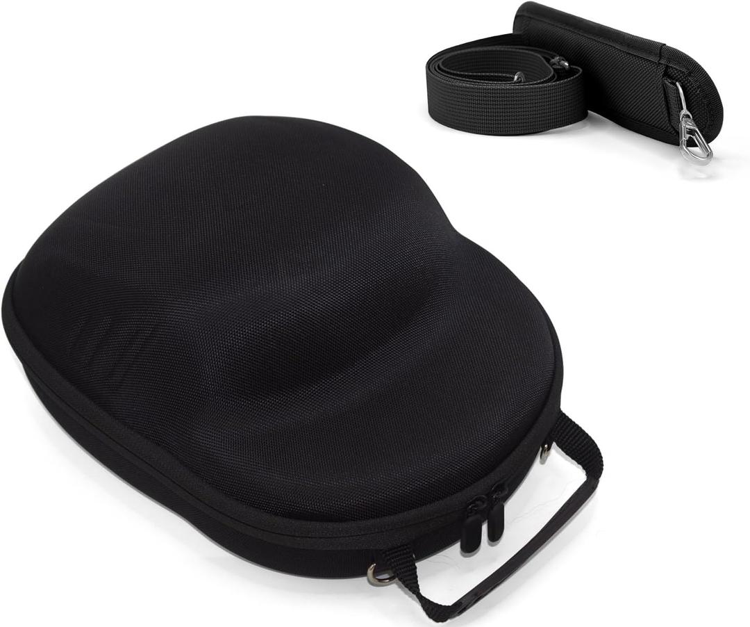 Hat Travel Case, Hat Case for Baseball Caps with Carrying Handle and Adjustable Shoulder Strap, Organizer Protects up to 6 Hats, Box for Travel and Home Storage(Black)