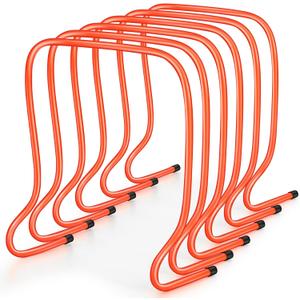Leyndo 6 Pcs Plyo Hurdles Training Equipment Practice Speed Hurdles Training Track Agility Soccer Football Basketball Baseball Plyometric for Kids Athletes Indoor Outdoor Sports, 20 Inch