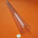 Polycarbonate Round Tube 2.25" (2 1/4") OD x 2 1/8"" (2.125") ID x 1/16" Wall x 24" (More Length Options)