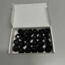 Yomanta 24 PCS Silicone & Felt Chair Leg Floor Protectors - Scratch Proof & Noise Reducing Furniture Caps for Hardwood Floors - Round XS Fits 9/16" to 12/16" (15-19mm), Black