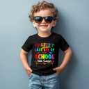 Toddler Last Day of School Shirt for Boys Kid Grils, My Happy Last Day of School T Shirt, Cotton Blend, Funny Design :4-7T (Black)