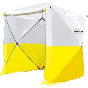 Pop Up Work Tent Instant Tool-Free Setup Portable Shelter for Outdoor Worksite, Construction, Gardening,Roadside Repairs,Emergency Shelter- Waterproof & UV Resistant Canopy 6ft x 6ft x 6.6ft