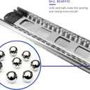 10 Pairs of 20 Inch Hardware 3-Section Full Extension Ball Bearing Side Mount Drawer Slides,100 LB Capacity Drawer Slide