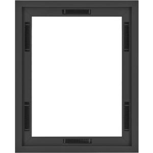 MCS Canvas Float Frames 11x14 Frame, Black Frame for Finished Canvases, Vertical & Horizontal Wall Hanging Large Frame with Adhesive for Canvas Paintings (1-Pack)
