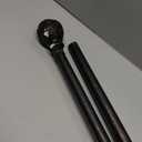 EXCLUSIVE HOME Vine 1" Curtain Rod and Finial Set, Oil Rubbed Bronze, Adjustable 36"-72"