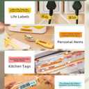 Makeid Q1 Label Maker Machine with Tape - Portable Bluetooth Label Makers for Home & Office Organization - Compatible with Apple iOS & Android - Clear Prints, Custom Templates & Fonts, Retro Design (Green)