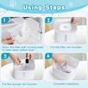 36 Pack Cat Water Fountain Filter Replacement Compatible with VEKEN 67oz/84oz/95oz/135oz Automatic Pet Fountain Dog Water Dispenser (18 Filters+ 18 Sponges)