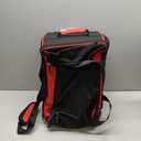 3 Ball Bowling Bag with Wheels, 2 Ball Bowling Bags Double roller with 1 Ball Add On Bag, Multi-Pockets & Shoe Compartment (Fits Up to Size 15) (Red)