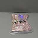 Hiroyuki Iridescent Makeup Bag, 14 inches Cosmetic Bag, Large Capacity Travel-Friendly Pouch (plain, pink)