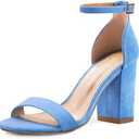 COASIS Women's Chunky Block Heels Open Toe Ankle Strap 3.5 Inch Heeled Sandals, 10