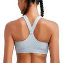 RUNNING GIRL Y-Back Sports Bras for Women, Medium Impact Wirefree Padded Bra Workout Crop Top Longline Sports Bra Push up,XL