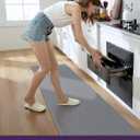DEXI Kitchen Floor Mats Cushioned Anti Fatigue,17x59, Standing Runner Rug Waterproof, Comfort Memory Foam Padded for Front Sink Laundry, Grey
