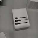 Universal Travel Adapter, International Travel Plug Adapter with 2 USB-C(GaN 45W)  1 USB-A Ports, All in One Portable Adaptor, for USA, UK, EU, AU  224+ Countries (White) US