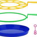 B bangcool Big Bubble Wands Set: Large Bubble Maker, Giant Bubble Wand Bubbles Maker with Tray Bubble Sticks for Kids